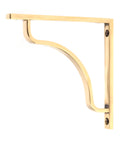 From The Anvil's Aged Brass Abingdon Shelf Bracket