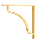 From The Anvil's Satin Brass Abingdon Shelf Bracket