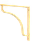 From The Anvil's Polished Brass Abingdon Shelf Bracket