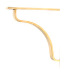From The Anvil's Aged Brass Abingdon Shelf Bracket
