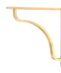 From The Anvil's Satin Brass Abingdon Shelf Bracket