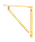 From The Anvil's Polished Brass Barton Shelf Bracket