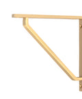 From The Anvil's Satin Brass Barton Shelf Bracket