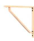 From The Anvil's Polished Bronze Barton Shelf Bracket