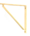 From The Anvil's Polished Brass Barton Shelf Bracket