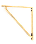 From The Anvil's Aged Brass Barton Shelf Bracket