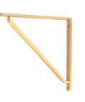 From The Anvil's Satin Brass Barton Shelf Bracket