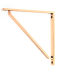 From The Anvil's Polished Bronze Barton Shelf Bracket