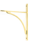 From The Anvil's Polished Brass Apperley Shelf Bracket