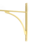 From The Anvil's Satin Brass Apperley Shelf Bracket