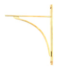 From The Anvil's Polished Brass Apperley Shelf Bracket