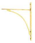 From The Anvil's Aged Brass Apperley Shelf Bracket