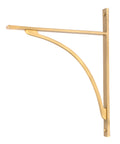 From The Anvil's Satin Brass Apperley Shelf Bracket