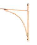 From The Anvil's Polished Bronze Apperley Shelf Bracket