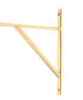 From The Anvil's Polished Brass Chalfont Shelf Bracket