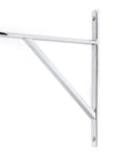 From The Anvil's Polished Chrome Chalfont Shelf Bracket