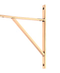 From The Anvil's Polished Bronze Chalfont Shelf Bracket