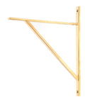 From The Anvil's Polished Brass Chalfont Shelf Bracket