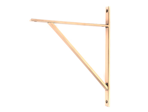 From The Anvil's Polished Bronze Chalfont Shelf Bracket