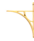 From The Anvil's Polished Brass Tyne Shelf Bracket