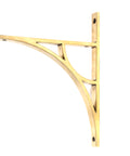 From The Anvil's Aged Brass Tyne Shelf Bracket