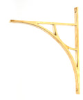From The Anvil's Polished Brass Tyne Shelf Bracket