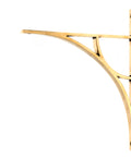 From The Anvil's Aged Brass Tyne Shelf Bracket