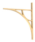 From The Anvil's Satin Brass Tyne Shelf Bracket