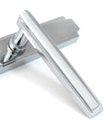 From The Anvil's Polished Chrome Art Deco Slimline Lever Espag. Lock Set