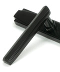 From The Anvil's Aged Bronze Art Deco Slimline Lever Espag. Lock Set