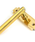 From The Anvil's Polished Brass Art Deco Lever on Rose Set