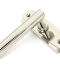 From The Anvil's Polished Nickel Art Deco Lever on Rose Set