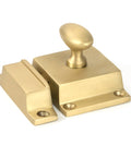 From The Anvil's Satin Brass Cabinet Latch