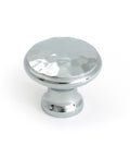 From The Anvil's Polished Chrome Hammered Cabinet Knob
