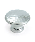 From The Anvil's Polished Chrome Hammered Cabinet Knob