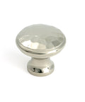 From The Anvil's Polished Nickel Hammered Cabinet Knob