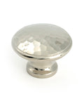 From The Anvil's Polished Nickel Hammered Cabinet Knob