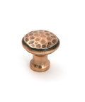 From The Anvil's Polished Bronze Hammered Cabinet Knob