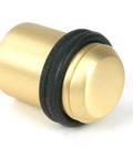 From The Anvil's Satin Brass Floor Mounted Door Stop