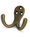 From The Anvil's Burnished Brass Celtic Double Robe Hook