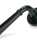 From The Anvil's Matt Black Newbury Lever on Rose Set (Unsprung)