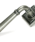 From The Anvil's Pewter Patina Newbury Lever on Rose Set (Unsprung)