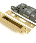 From The Anvil's Polished Brass 5 Lever BS Sash Lock