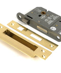 From The Anvil's Polished Brass 5 Lever BS Sash Lock KA