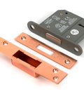From The Anvil's Polished Bronze BS 5 Lever Deadlock KD
