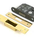 From The Anvil's Polished Brass BS 5 Lever Deadlock KA