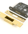 From The Anvil's Polished Brass BS 5 Lever Deadlock KA