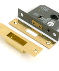 From The Anvil's Polished Brass Euro Profile Deadlock