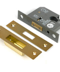 From The Anvil's Satin Brass Euro Profile Deadlock