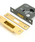 From The Anvil's Polished Brass Euro Profile Deadlock